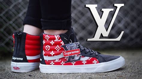 louis vuitton supreme collab vans|supreme Louis Vuitton slippers.